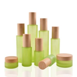 Cosmetic Skincare Glass Pump Lotion Bottle